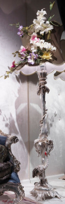 Stāvlampa Luksusa īstā koka lampa Stāvlampas Lampa Spārni