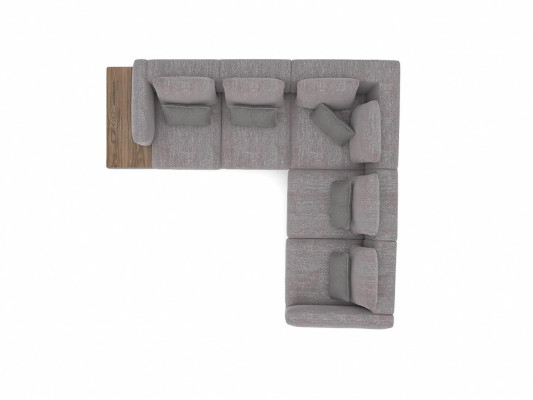Dīvāns Sofa L-formas dizaina pelēks stūra dīvāns tekstila luksusa dzīvojamās istabas mēbelēs