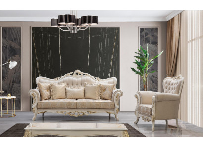Sofas komplekts 3+1 sēdētspēju dizaina sofa biezs dīvāns dīvāns Klasiskais luksuss