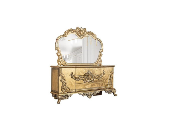 Sērkociņi Spoguļu komplekts Kommodes koka grupas Sideboard mēbeles baroks