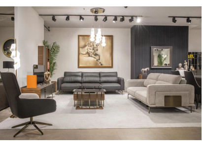 Sofas komplektā 4+3+1 dzīvojamā istaba luksusa sofa Moderna Jauna pilnībā Moderna