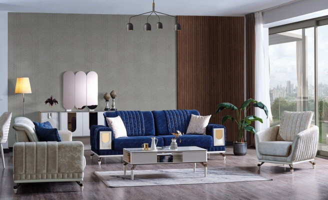 Sofas komplekts 3+3+1 sēdvietu mēbeļu luksusa komplekts Moderns jauns 3 gabalu komplekts