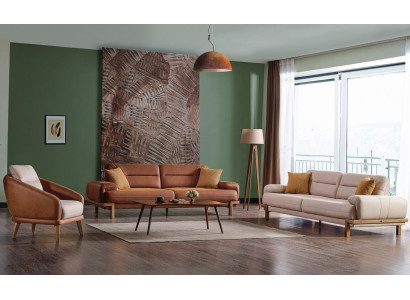 Sofa komplekts 3+3+1 sēdvietas Mēbeļu Lux Set Moderne Sofa komplekts 3 gab.