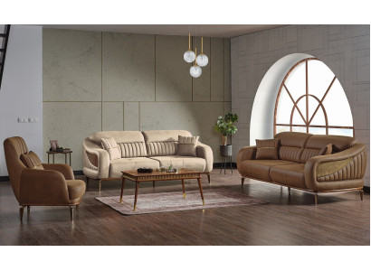Sofas komplekts 3+3+1 mīkstajamēbeļu komplekts Mūsdienīgs atpūtas krēsls Moderns stils 3 gabalos Luksusa dzīvojamais istaba.
