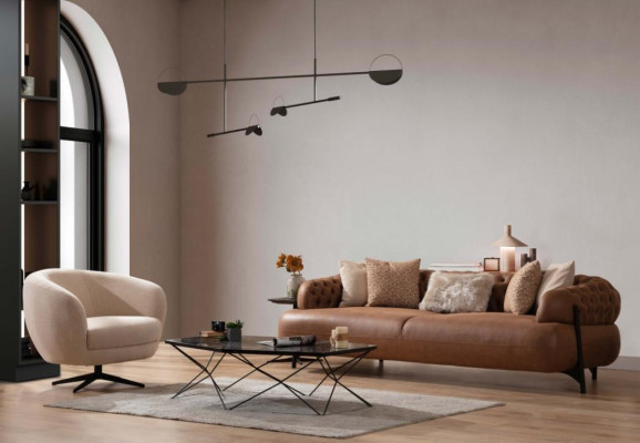 Sofa komplekts 3+1 sēdvietu krēslu komplekts Modernais relaksējošais krēsls Mēbeles Jaunas luksusa preces