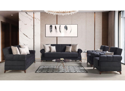 Sofas komplekts 3+2+1+1 auduma moderns pilna komplektācija 2 krēsli dīvāns 3 sēdvietas luksusa versijā