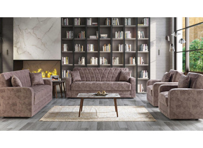 Sofas komplekts 3211 koka dzīvojamā istaba luksusa dīvāns audums komplekts mēbeles