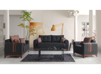 Pilngarna 3+2+1 daivs Kanapes komplektu relaksējoša krēsla 3 gab.