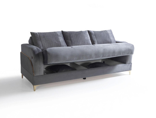 Sofa komplekts 3+3+1+1 sēdekļi Moderns tekstils komplekts 3-vietīgs dīvāns ar atpūtas krēslu un 3-vietīgs lux dīvāns.