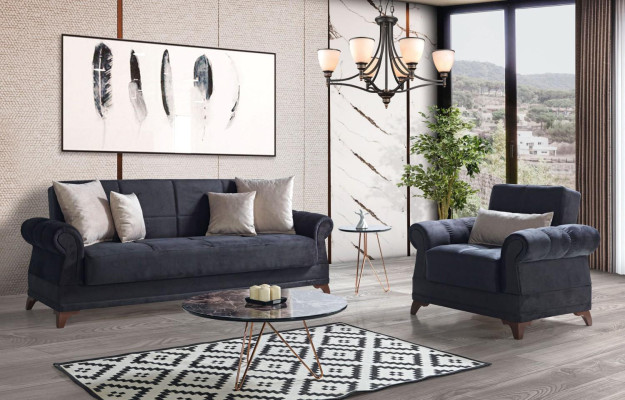Sofas komplekts 3+1 vietas Moderns tekstils Pilns krēsls dīvāns 3 vietas Luksusa atpūta