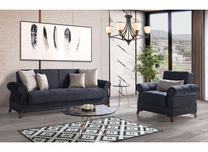 Sofas komplekts 3+1 vietas Moderns tekstils Pilns krēsls dīvāns 3 vietas Luksusa atpūta