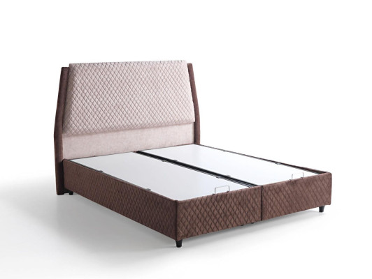 Gulta dizains Gultas Luksusa gultas Polster Gulvājs Mēbeles Boxspring Brūna