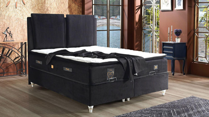 Gulta dizains Gultas Luksusa Boxspring Polster Guļamistabas Mēbeles Moderns Luksuss