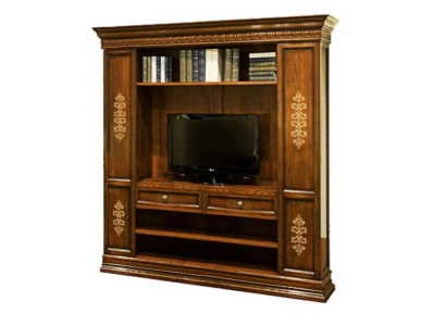 TV skapis TV komoda Lowboard koka Art déco galds izdzīvo dzīvi viesistabā.
