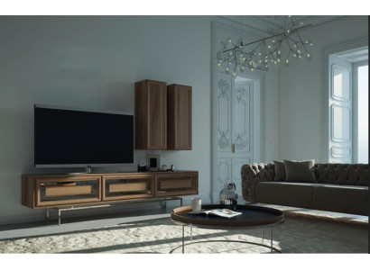 Luksusa dzīvojamā istaba luksusa viesistaba TV stends Moderns koka dizainera televizors