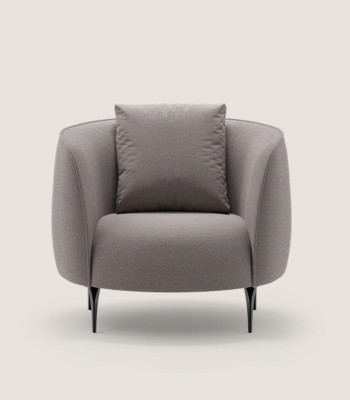 Taupe Modernas vienvietīgs krēsls dzīvojamā istabā, luksusa dizains apdare mēbeles Lounge.