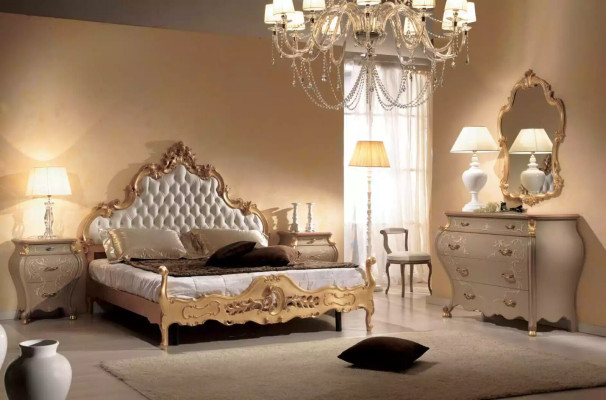 Gulta Apmatojums Dizains Luksusa dubultais Chesterfield 180x200 Viesnīcas gultas