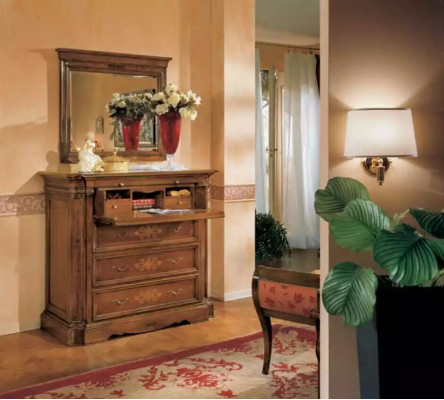 Komanda Itāļu mēbeles Spogulis Komanda Sideboard Skapis Koks Jauns