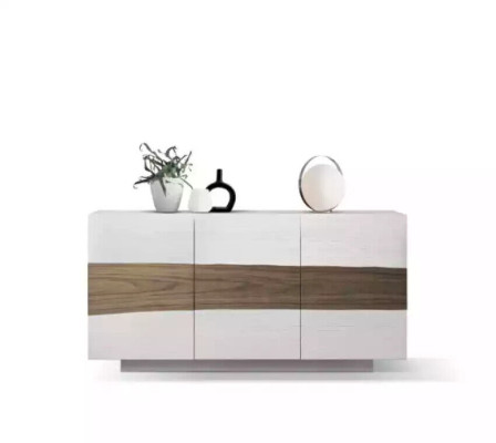 Sideboard koka komodas mēbeles dzīvojamā istaba baltas modernas skapis jauns