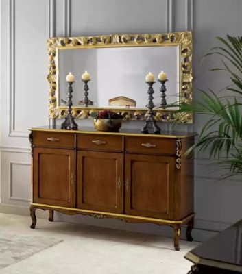 Sideboard koka Itālijas stila mēbeles luksusa komodas klasiskais jaunums