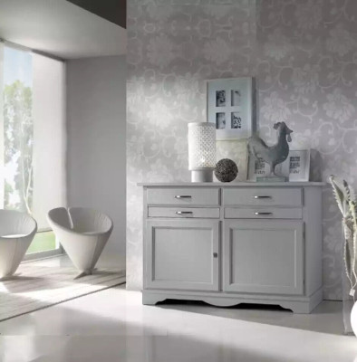 Sideboard Klasiska skapja masīvkoka mēbeles Itāļu iekārtojums