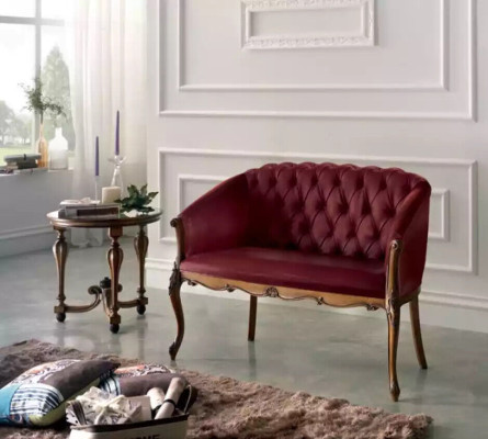 Dizains Chesterfield dīvāns 2 vietas dīvāns Luxus Klasiski tekstila dīvāni