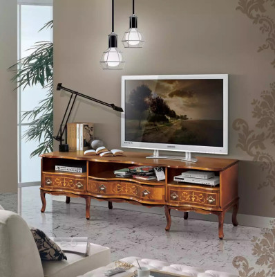 TV Stenda Komoda klasisks koka mēbeļu dizains RTV stendu mēbeles komodes.