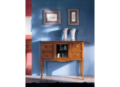 Klasiskais stila komoda plaukt wohnzimmer koka akts braun neu
