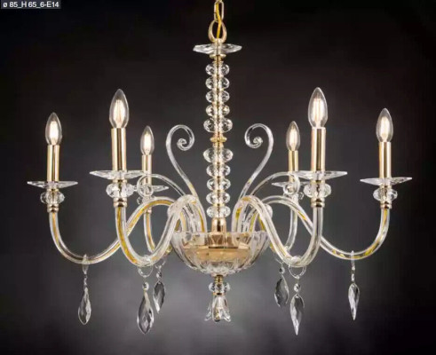 Lustera kristāla kronšīsteris lampa griestu lampa gaismai pakabināma lampa jauna