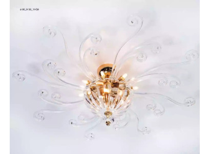 Gaišsiena lustrs kristāla lampa luksusa griestu lampa kroņa lustrs lampa