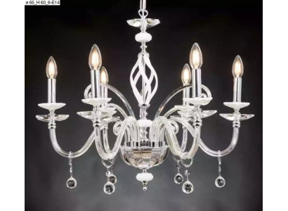 Luksusa griestu lukturis balts krušu lukturis griestu lampa kristāla lampa