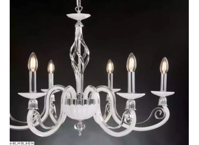 Gaismais Kristāls Lampa Luksusa Griestu Gaismeklis Balta Kronšteris
