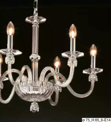 Gredzenveida kristāla lustra Kristāla lampa Lustra lampa