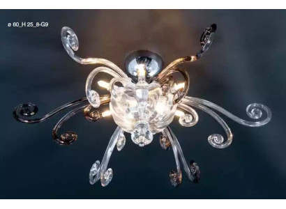 Gredzens griestu lustrs luksusa griestu lampa prīzām kristāls māksla
