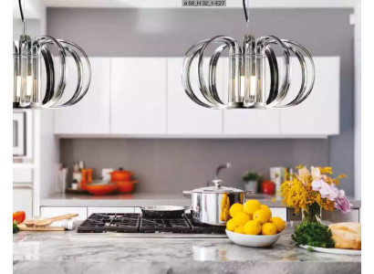 Griestu lampa Pelēka Luksusa Liustris Jauna griestu lampa Moderns lampulements