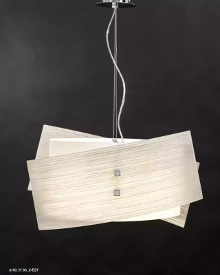 Elegantais griestu lukturis klasiskā baltā nokārtainā ar divām lampām jauns.
