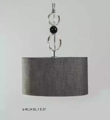 Lustra griestiem Lustra pelēka Klasiska svītra lampa jauna