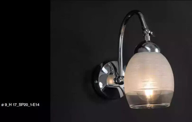 Caurspīdīga sienas lampa, luksusa dizainera kronštēns modernā stilā.