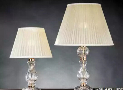 Balta caurspīdīga galds lamp Antik stils kroņluktur kristāla lampa.