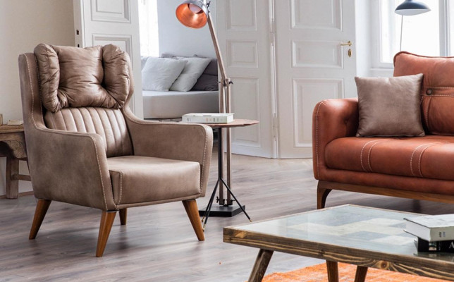 Country house style armchair armchair relax TV one-seater sofa couch