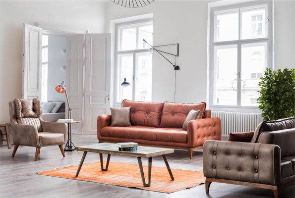 Country house style armchair armchair relax TV one-seater sofa couch