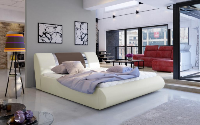 Lukso Boxspring gultas Melna Balta Gultasguļamistabas mēbeles Dizains Dubultā viesnīca