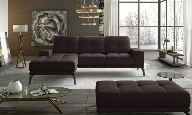 Dizainera dīvāns Dīvāns Stūri Textile Polster Garnitur Wohnlandschaft L-Form Blaue