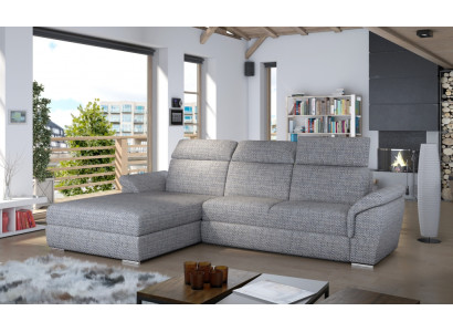 Dīvāns dzīvojamās istabas stūra komplekts Moderns dizains Sofa L-formas auduma dīvāni Tekstils