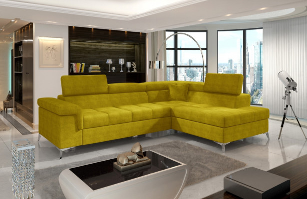 Stūra dīvāns L-formas dīvāns gulta dizains polster sofa gulta funkcija tekstils sofa