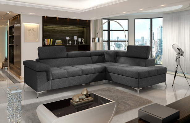 Stūra dīvāns L-formas dīvāns gulta dizains polster sofa gulta funkcija tekstils sofa