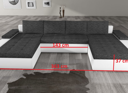 XXL Lielais guļamo dīvāns atpūtas istaba stūra dīvāna komplekts Polster Couch tīrīšanas komplekts