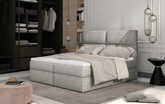 Dizainera gulta Chesterfield tekstila viesnīcas divguļamie luksusa guļamistabas 180x200.