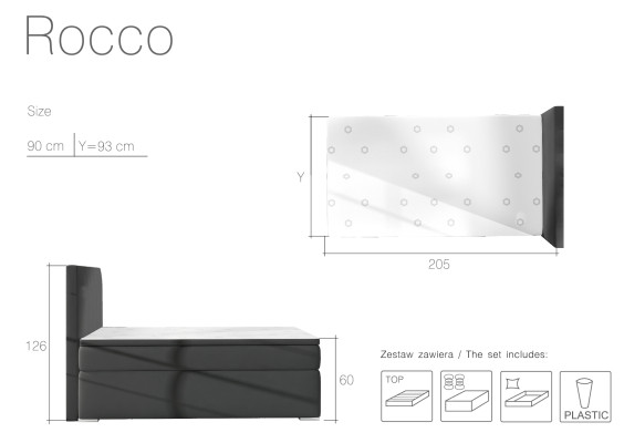 Boxspring gultasvietas viesnīcas gultiņas 90x200cm ādas komplektu turētājs topper
