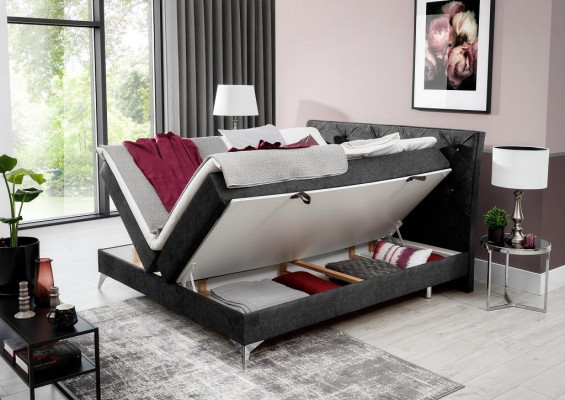 Gulta Tekstils Apgādniecība Dubults Dizains Baroks Moderns Stils Chesterfield Gultas Viesnīca